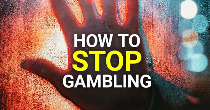 Gambling stop shot