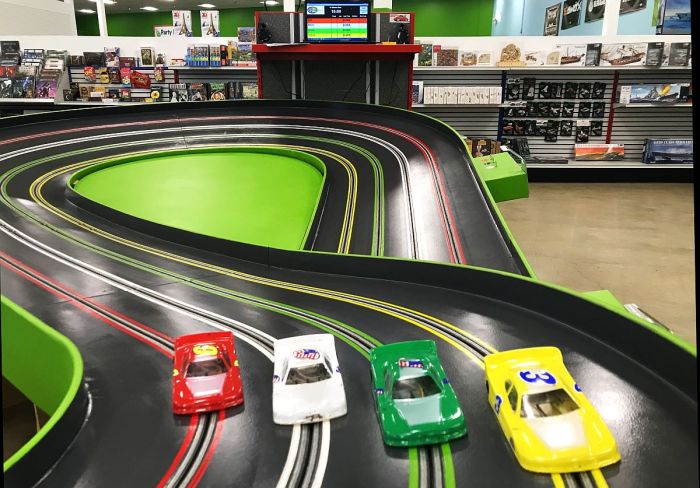 Slot racing game cars race